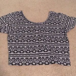 Tribal crop top